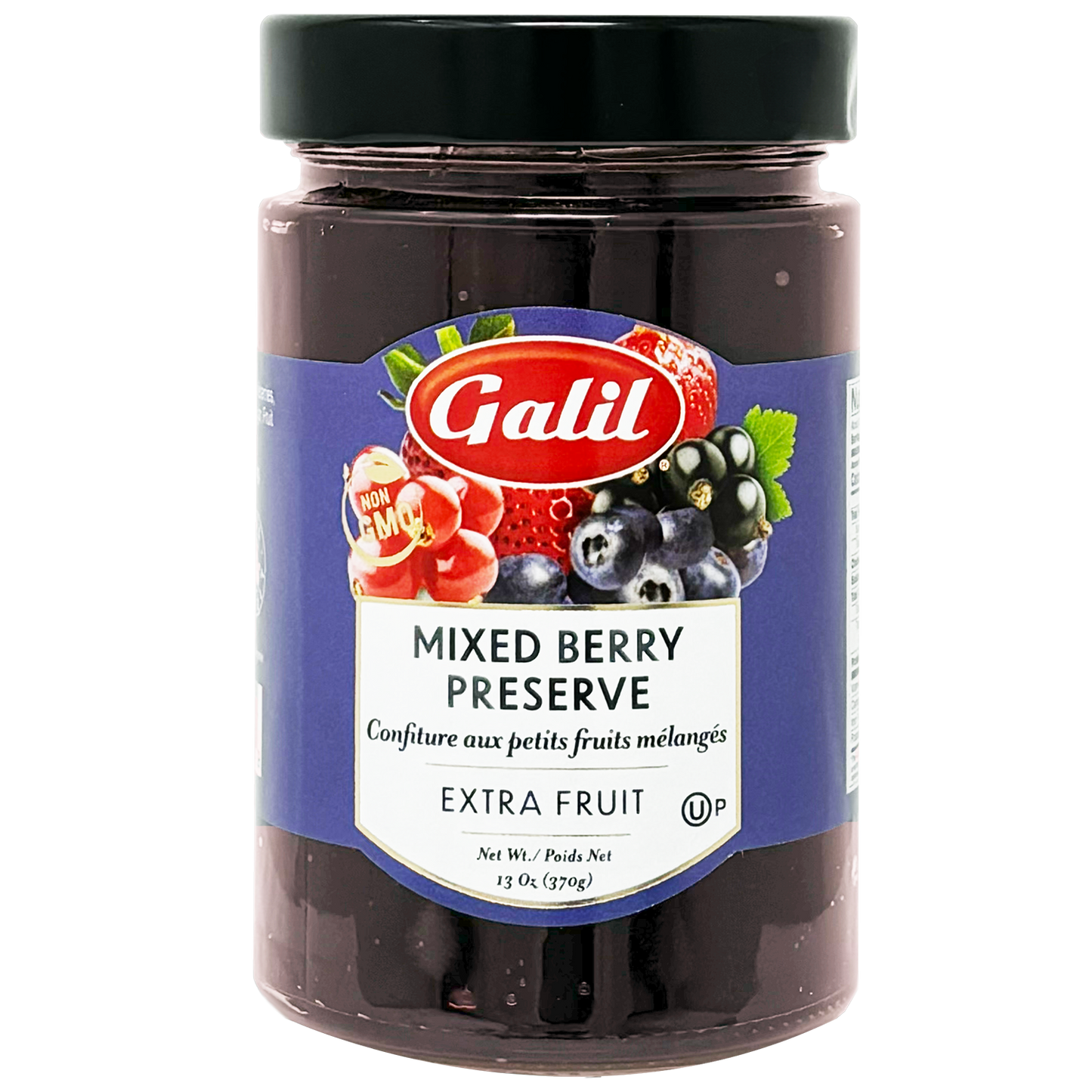 Mixed Berry Preserve | Fruit Jam | 13 oz | Galil