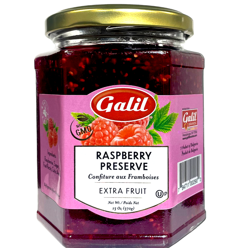 Raspberry Preserve | Fruit Jam | 13 oz | Galil – ShopGalil