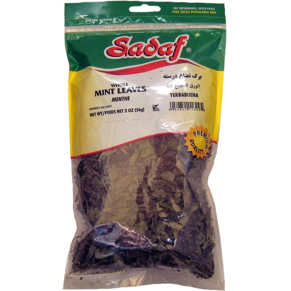 Dried Mint Leaves | Whole | 2 oz | Sadaf