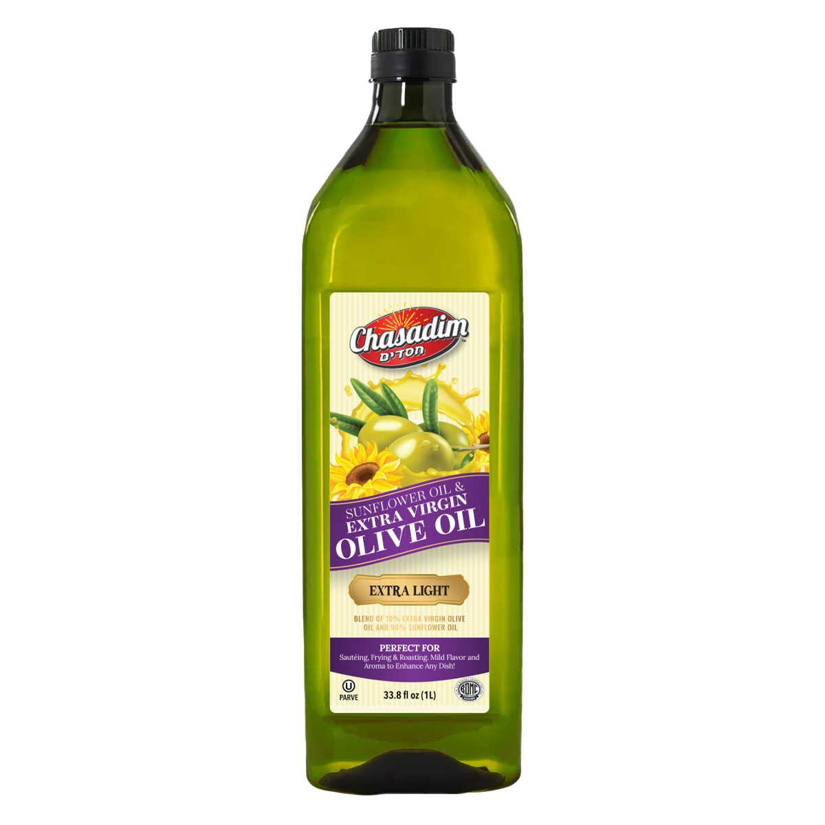 Sunflower & Extra Virgin Olive Oil | Extra Light Blend | 1 L | Chasadim