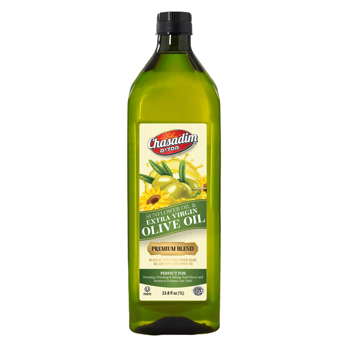 Sunflower & Extra Virgin Olive Oil | Premium Blend | 1 L | Chasadim