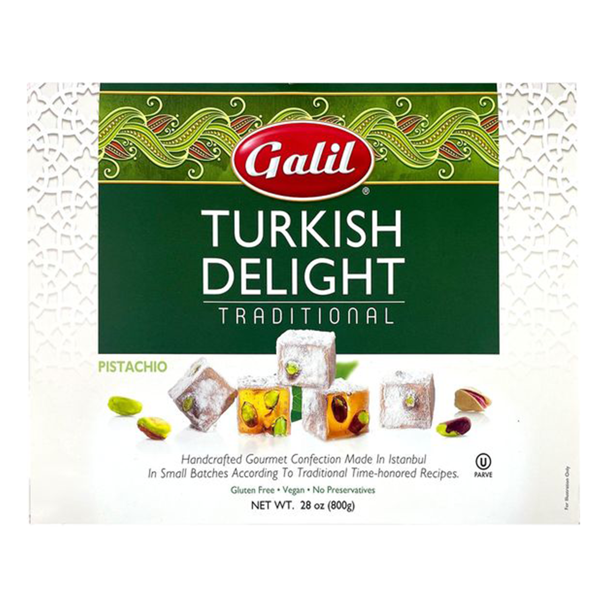 Turkish Delight | Traditional Pistachio | 28 oz | Galil