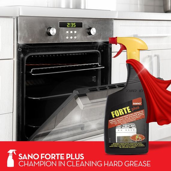 Forte plus - Concentrated Foam Oven & Stove Cleaner | 750 ML | sano