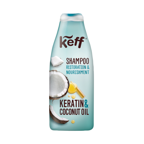 Keratin & Coconut Oil Shampoo | 16.9 oz | Keff