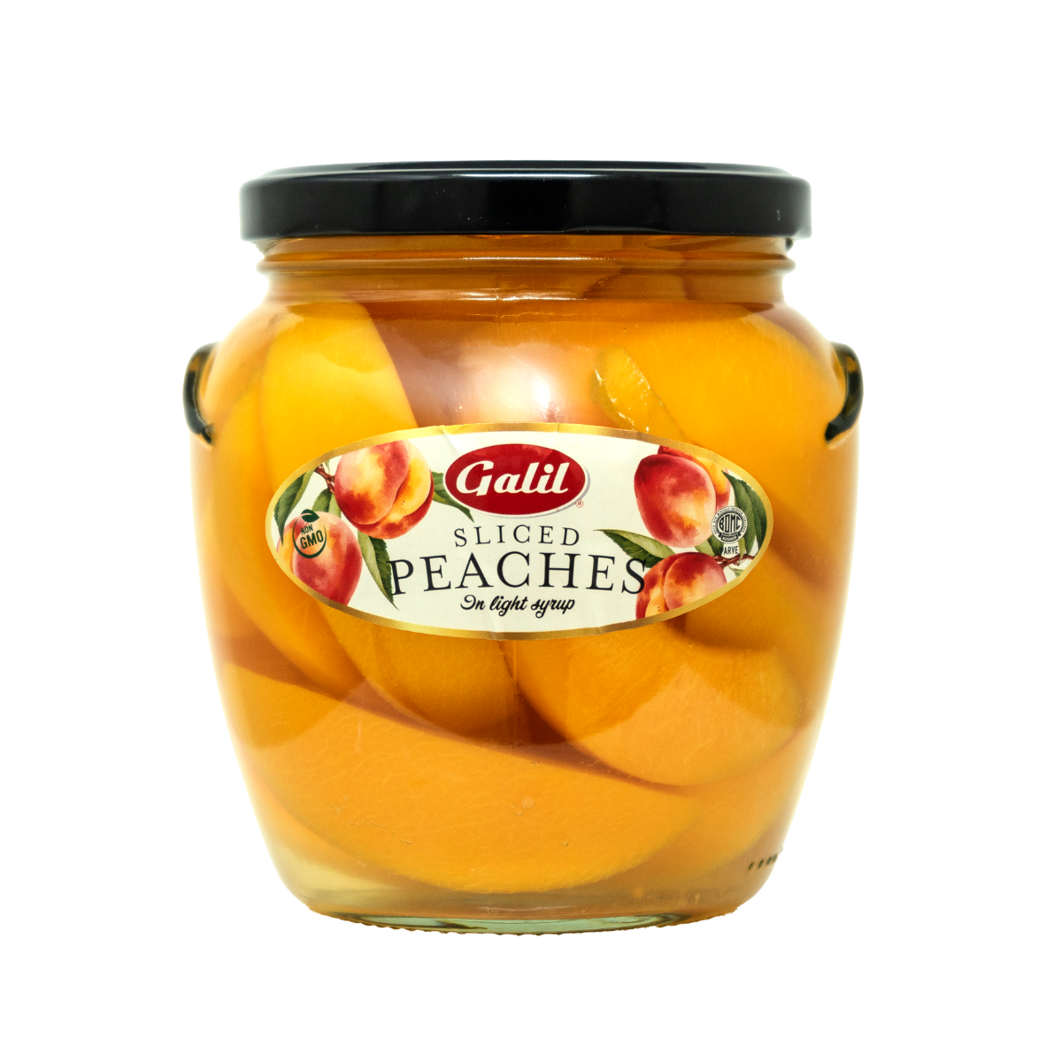 Sliced Peaches in Light Syrup | 18.7 oz | Jar | Galil