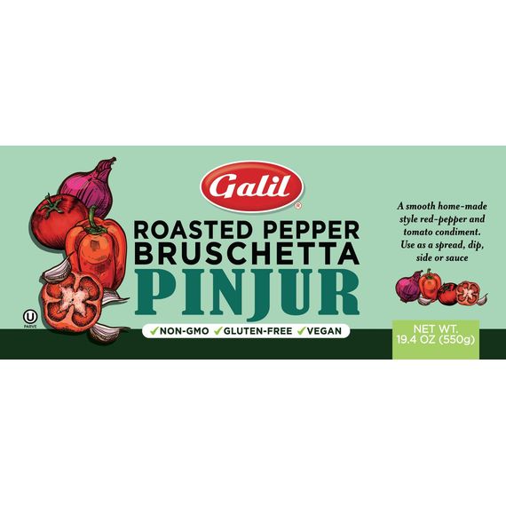 Pinjur | Roasted Pepper Bruschetta | 19 oz | Galil - ShopGalil