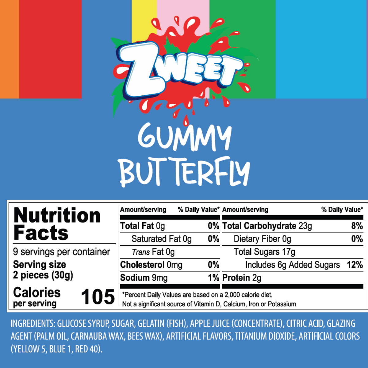 Gummy Butterflies | 10 oz | Zweet