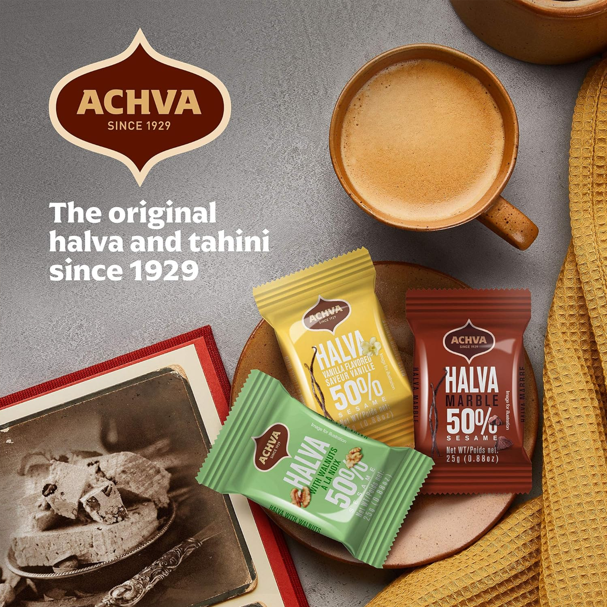 Halva snacks | With Nuts | Achva | 240pcs