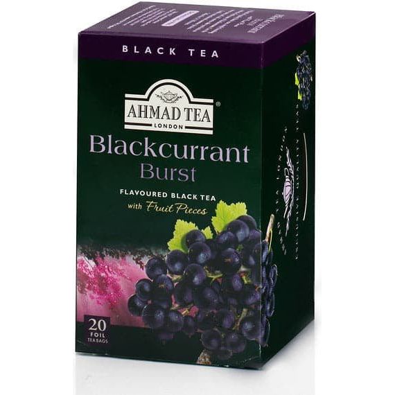 Black Currant Burst - Black Tea | 20' Tea Bags | Ahmad Tea - ShopGalil