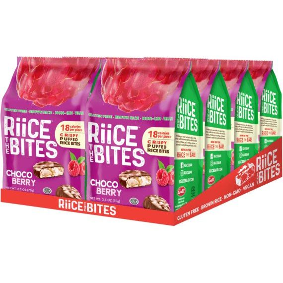 Choco Berry Puffed Rice Bites | 2.5 oz | RiiCE the Bites - ShopGalil