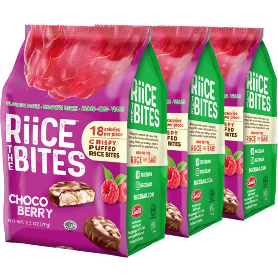 Choco Berry Puffed Rice Bites | 2.5 oz | RiiCE the Bites - ShopGalil