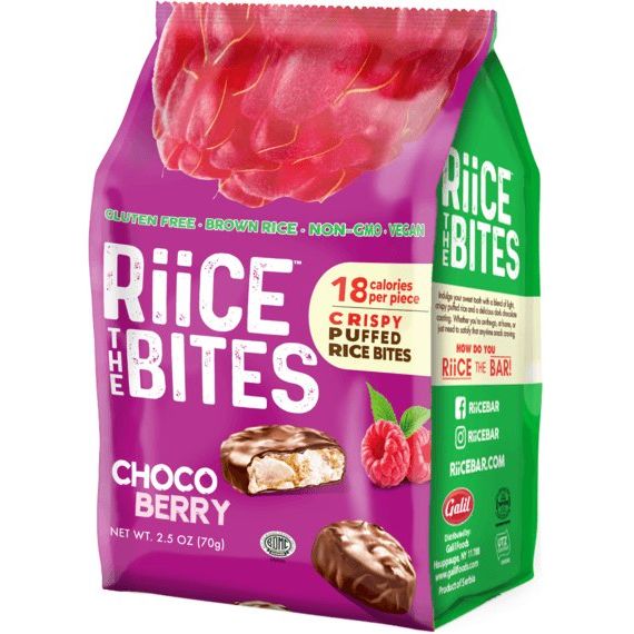 Choco Berry Puffed Rice Bites | 2.5 oz | RiiCE the Bites - ShopGalil