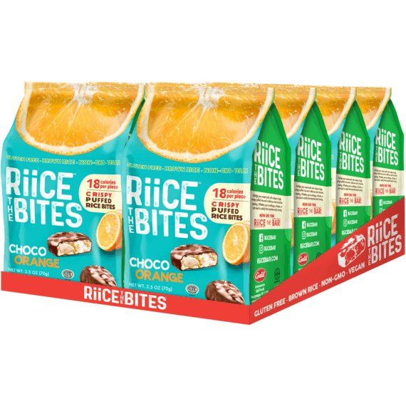 Choco Orange Puffed Rice Bites | 2.5 oz | RiiCE the Bites - ShopGalil