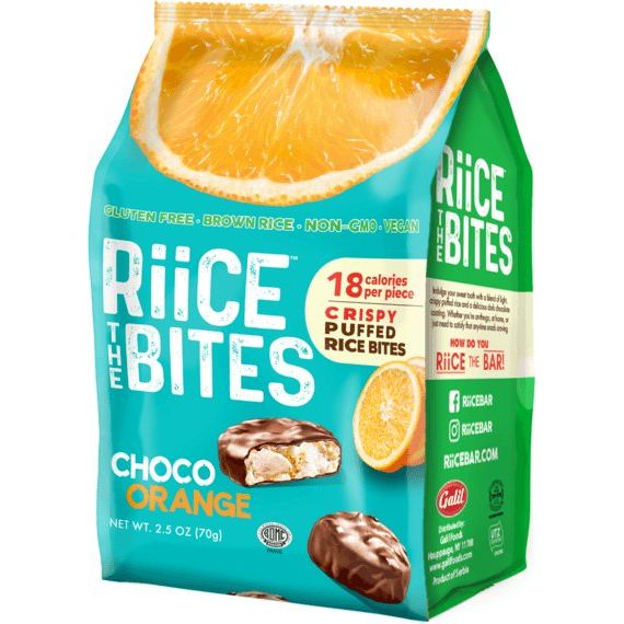 Choco Orange Puffed Rice Bites | 2.5 oz | RiiCE the Bites - ShopGalil