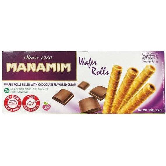 Chocolate Wafer Rolls | 3.5 oz | Manamim - ShopGalil
