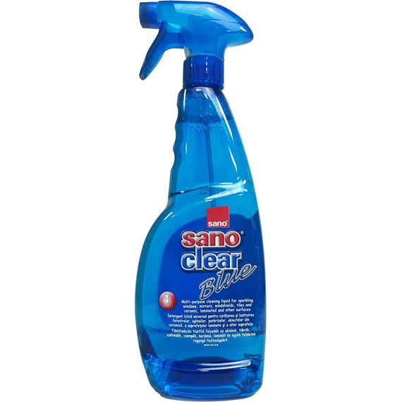 Clear Blue Window Spray | 1 L | Sano - ShopGalil
