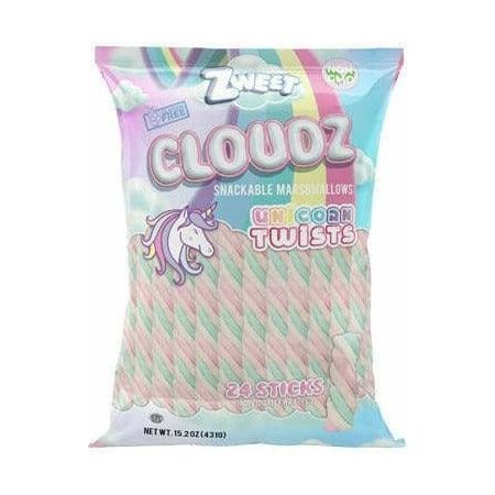 Cloudz Snackable Marshmallows Unicorn Sticks - 24 sticks | 15.2 oz | Zweet - ShopGalil
