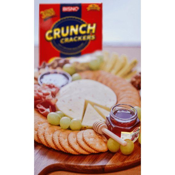 Crunch Crackers | Snack Salt Crackers | Non-Dairy | Bisno | 10.0 oz (3 x 94g) - ShopGalil