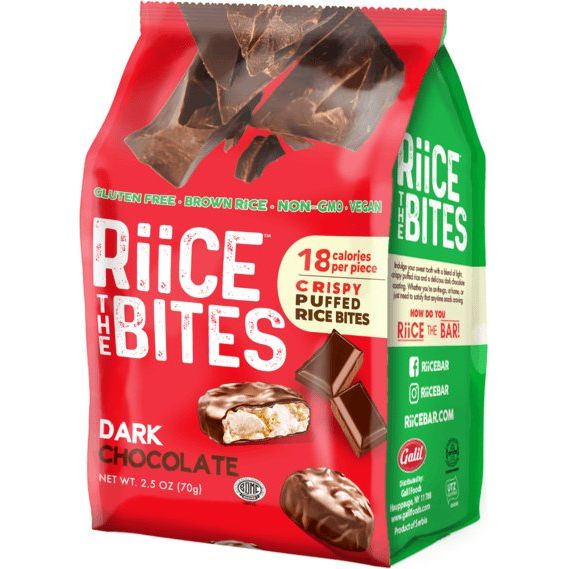 Dark Chocolate Puffed Rice Bites | 2.5 oz | RiiCE the Bites - ShopGalil