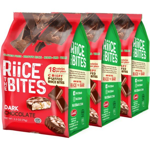 Dark Chocolate Puffed Rice Bites | 2.5 oz | RiiCE the Bites - ShopGalil