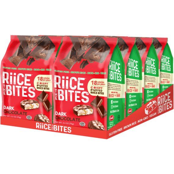 Dark Chocolate Puffed Rice Bites | 2.5 oz | RiiCE the Bites - ShopGalil