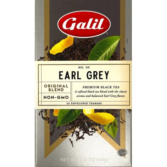 Earl Grey Black Tea | 20' Tea Bags | 1.41 oz | Galil - ShopGalil