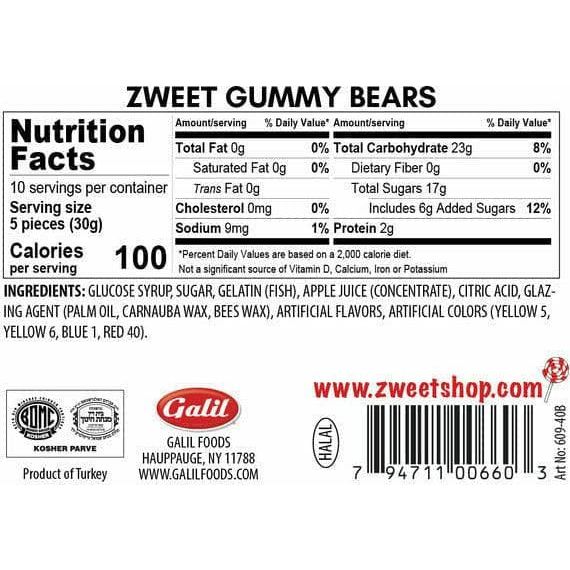 Gummy Bears Zweet 10 Oz Galil
