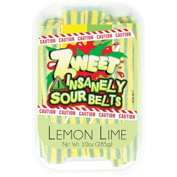 Insanely Sour Lemon Lime Belts | Zweet | 10 oz - ShopGalil