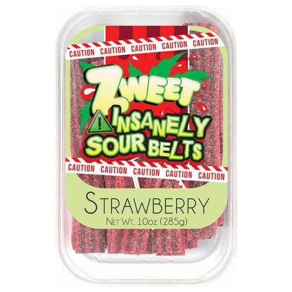 Insanely Sour Strawberry Belts | Zweet | 10 oz - ShopGalil