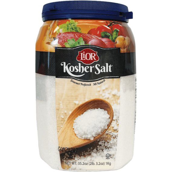 Kosher Salt, Coarse Sea Salt | Chefs Jar | 35.2 oz (2.2 lbs) | LiOR - ShopGalil