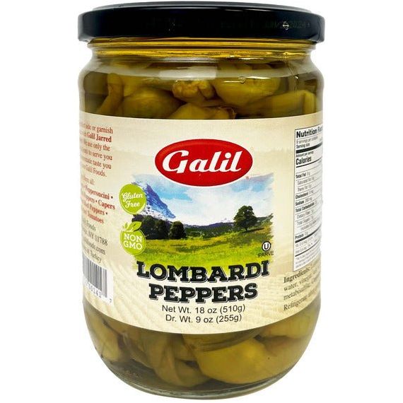 Lombardi Peppers Jar | 18 oz | Galil - ShopGalil