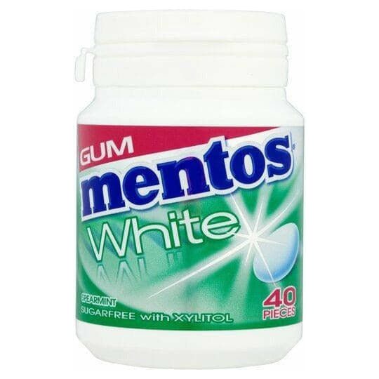 Mentos Gum | White Spearmint Jar | 60 g - ShopGalil