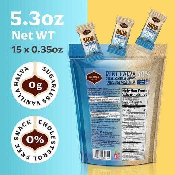 Mini Halva Snack Bag | Sugar-Free Halva | 5.3 oz - ShopGalil