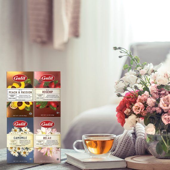Mom's Cup of Tea Bundle | 4 Boxes x 20' Tea Bags | 1.06 oz | Galil - ShopGalil