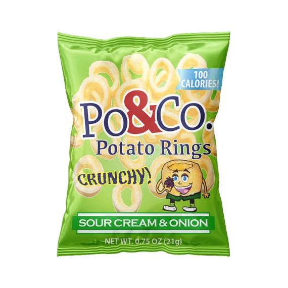 Potato Rings | Sour Cream & Onion | 0.75 oz | Po & Co. - ShopGalil