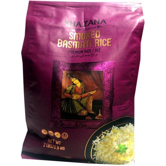 Premium Smoked Basmati Rice | 2 lbs | Khazana - ShopGalil
