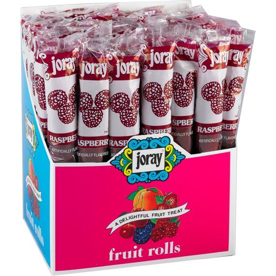 Raspberry Fruit Rolls | Real Fruit | .75 oz | Joray - ShopGalil