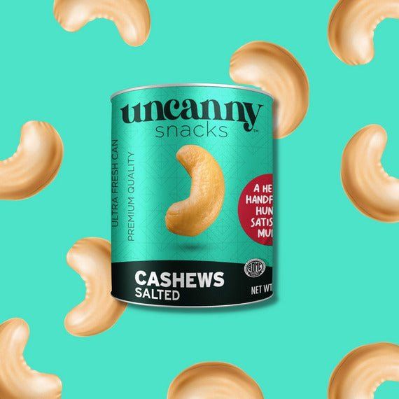 Roasted & Salted Cashews | Can | 1.3 oz | Uncanny - ShopGalil