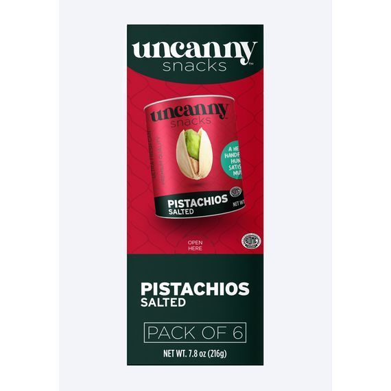 Roasted & Salted Pistachios | Can | 1.8 oz | Uncanny - ShopGalil
