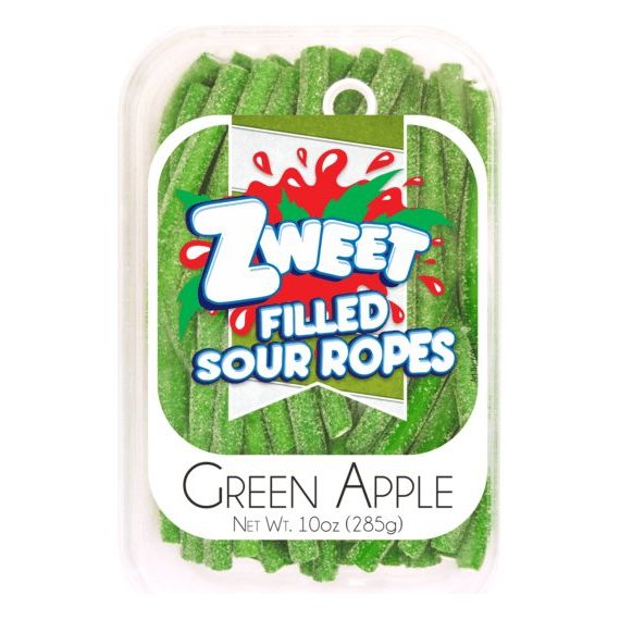 Sour Green Apple Ropes | Zweet | 10 oz - ShopGalil