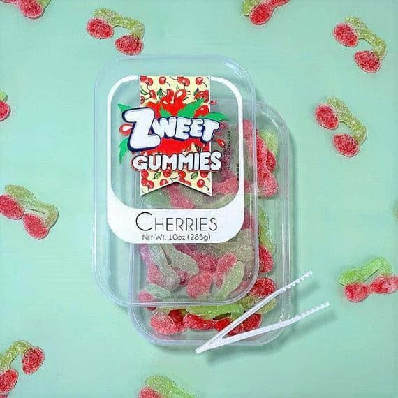 Sour Gummy Cherries | Zweet | 10 oz - ShopGalil