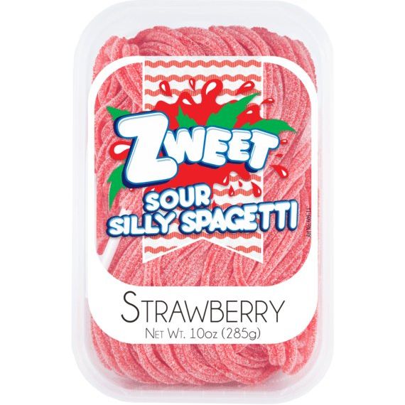 Sour Strawberry Silly Spagetti | Zweet | 10 oz - ShopGalil