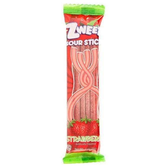 Sour Strawberry Sticks | Zweet | 0.7 oz - ShopGalil