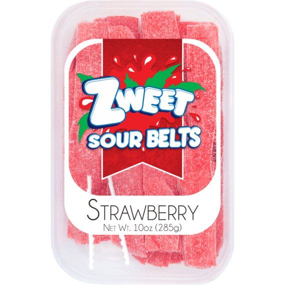 Strawberry Sour Belts | Zweet | 10 oz - ShopGalil