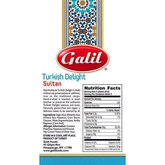 Sultan Turkish Delight | 3.5 oz | Galil - ShopGalil