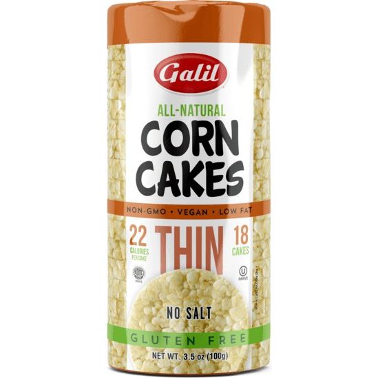 Thin Corn Cakes | Round | No-Salt | 3.5 oz | Galil - ShopGalil