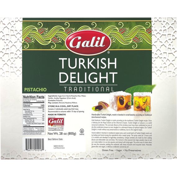 Turkish Delight | Traditional Pistachio | 28 oz | Galil - ShopGalil