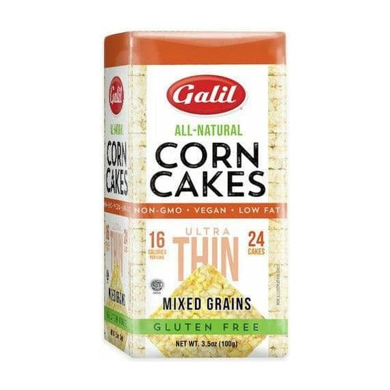 Ultra Thin Corn Cakes | Square | Mixed Grain | 3.5 oz | Galil - ShopGalil
