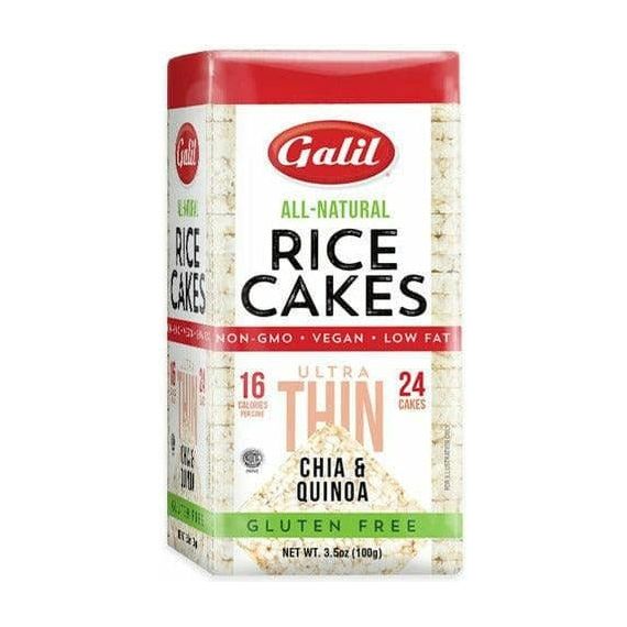 Ultra Thin Rice Cakes | Square | Chia & Quinoa | 3.5 oz | Galil - ShopGalil