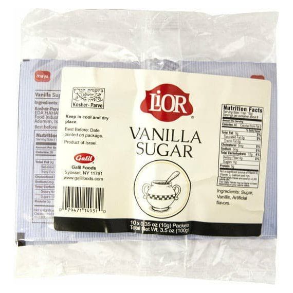 Vanilla Sugar | 10 x 0.35 OZ | LiOR - ShopGalil